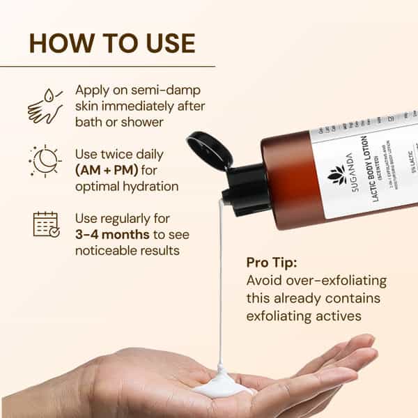 Suganda Lactic Body Lotion Unscented 200Ml