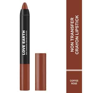 Love Earth Non Transfer Crayon Lipstick-coffee Rose