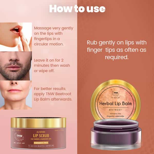 Tnw The Natural Wash Lip Balm & Lip Scrub Combo