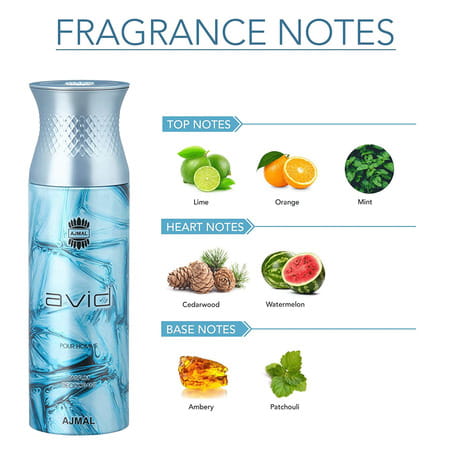 Ajmal 2 Distraction For Unisex & 1 Avid For Men Deodorants Each 200ml Combo Pack Of 3 (Total 600ml)