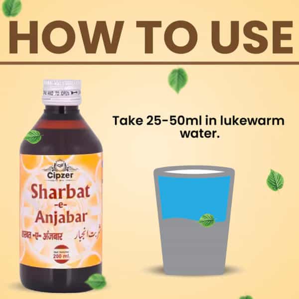 Cipzer Sharbat Anjabar 200Ml | Supports Blood Health & Overall Wellness