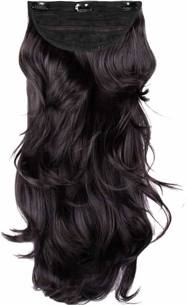 Streak Street Clip-In 18" Out Curl Dark Brown Hair Extensions
