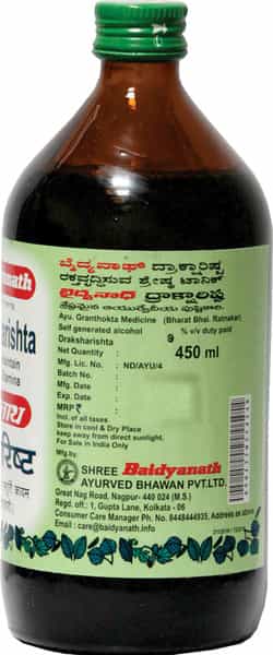 Baidyanath Asli Ayurved Draksharishta 450 Ml