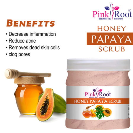 Pink Root Honey Papaya Scrub 500ml