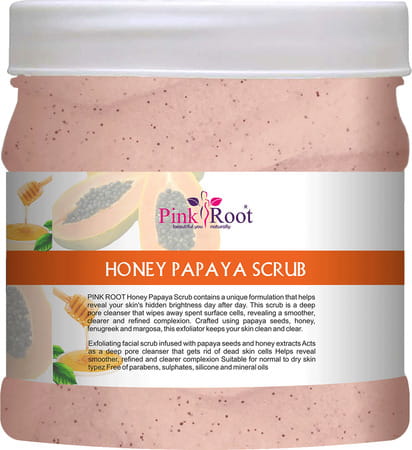 Pink Root Honey Papaya Scrub 500ml