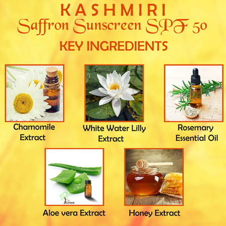 Nutriglow Kashmiri Saffron Spf 50 Sunscreen For Anti-aging & Tan Treatment Pack Of 2(100ml Each)