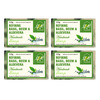 Ynb Yours Natural Buddy Organic Basil | Neem & Aloevera Handmade Soap 120G (Pack Of 4)