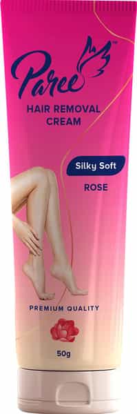 Paree Hair Removal Cream Silky Soft With Rose (50G) | For Sensitive Skin