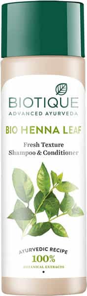 Biotique Henna Leaf Fresh Texture Shampoo And Conditioner 120 Ml