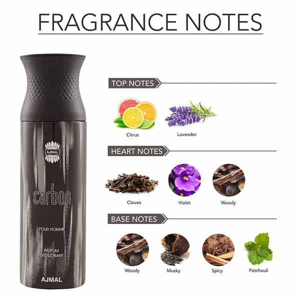 Ajmal Aurum Eau De Parfum 75Ml Perfume For Women And Carbon Homme Deodorant 200Ml For Men