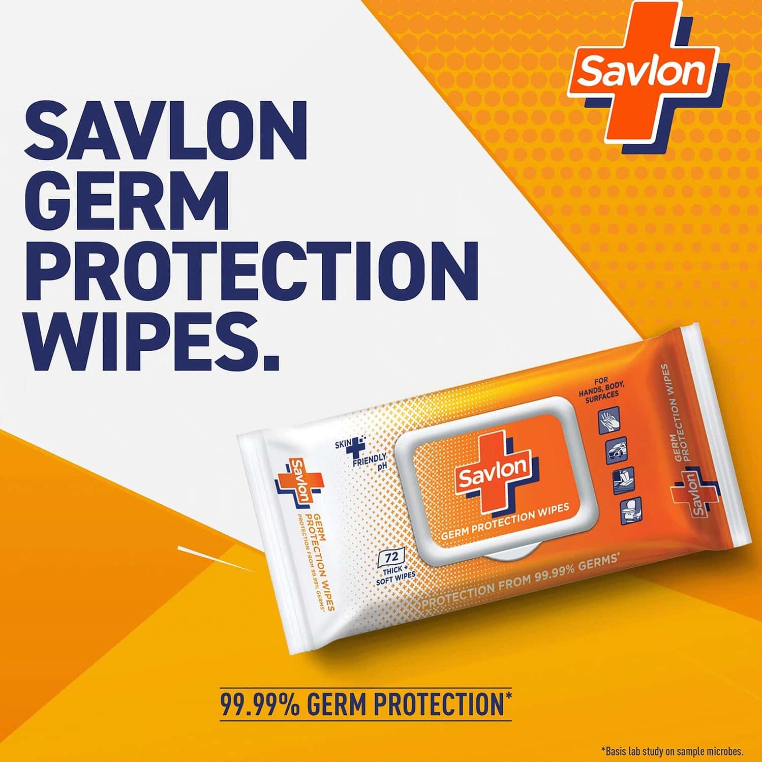Buy SAVLON GERM PROTECTION WET WIPES PACK OF 72 Online & Get Upto 60