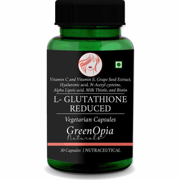 Greenopia L-Glutathione Reduced Capsules 30 Vegetarian Capsules