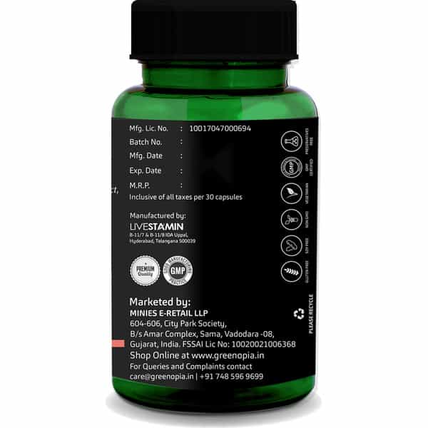 Greenopia L-Glutathione Reduced Capsules 30 Vegetarian Capsules