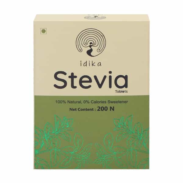 Idika Stevia 200 Tablets Diabetic Friendly 100% Natural Zero Calorie Sweetener ( Pack Of 4)