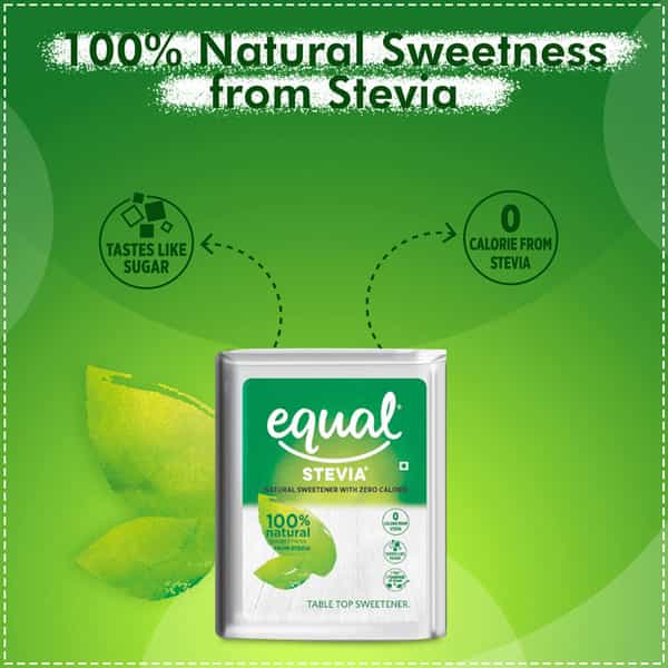 Equal Stevia Natural Sweetener Sugar Free 100 Tablets Pack Of 4