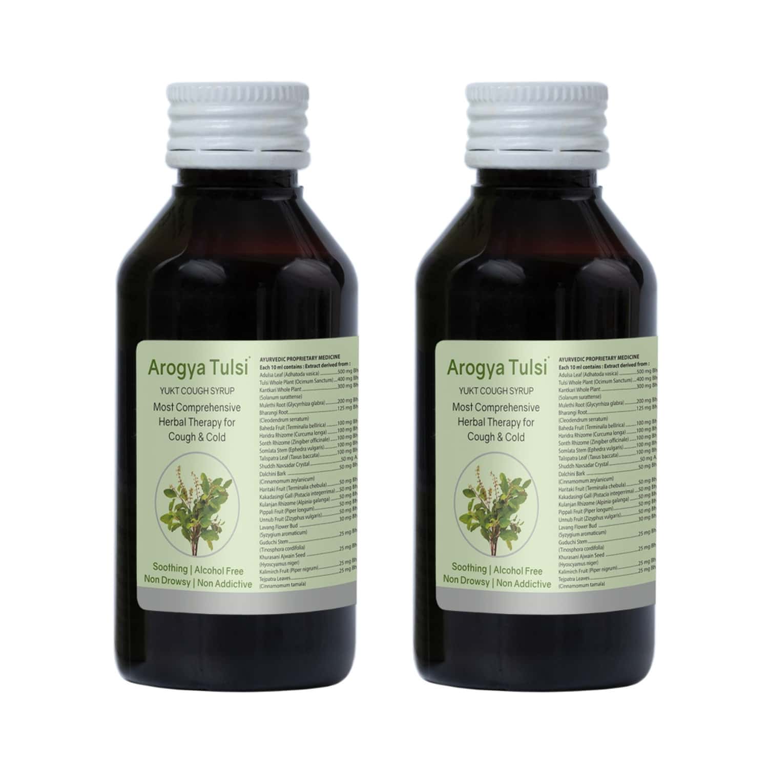 Buy AROGYA TULSI COUGH SYRUP 100 ML COUGH & THROAT IRRITATION NON