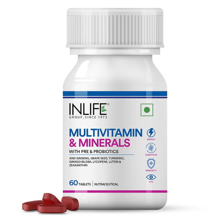 Inlife Multivitamin And Minerals Daily Formula For Men Women Supplement - 60 Tablets