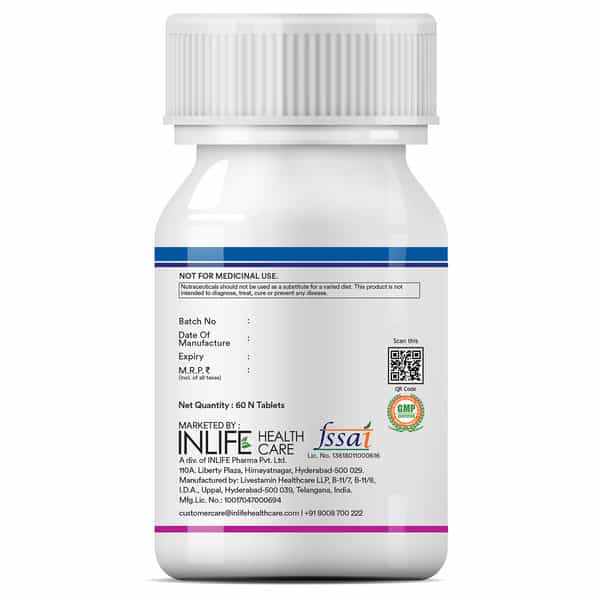 Inlife Multivitamin And Minerals Daily Formula For Men Women Supplement - 60 Tablets
