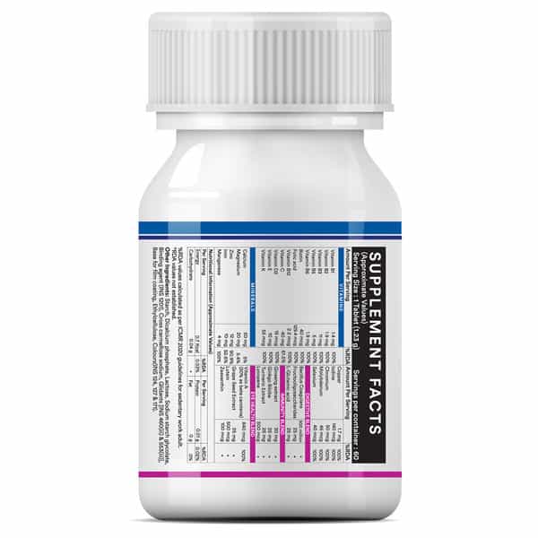 Inlife Multivitamin And Minerals Daily Formula For Men Women Supplement - 60 Tablets