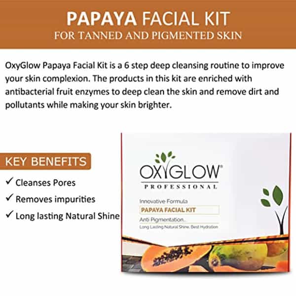 Oxyglow Herbals Papaya Facial Kit 260 Gram