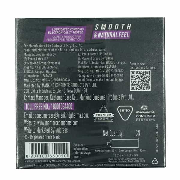 Manforce Xtra Passion Ultra Thin Condoms 3 No's