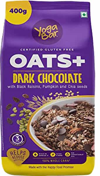 Yoga Bar Super Oatmeal - Dark Chocolate Oats 400 Gm