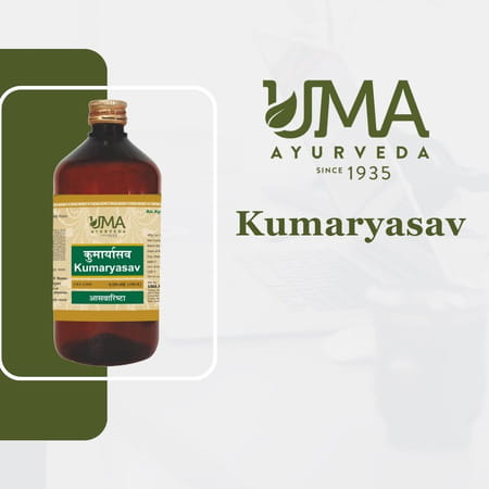 Uma Ayurveda Kumaryasava Ayurvedic Syrup 450 Ml