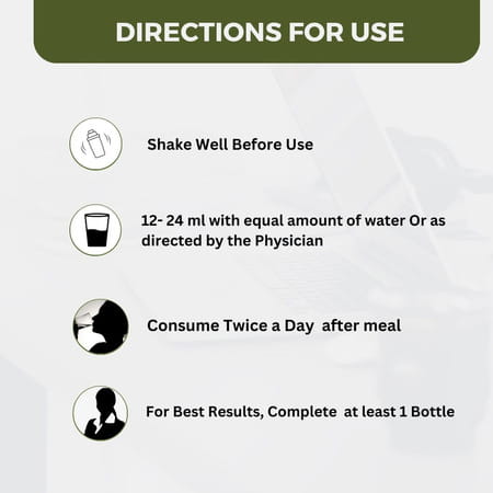 Uma Ayurveda Kumaryasava Ayurvedic Syrup 450 Ml
