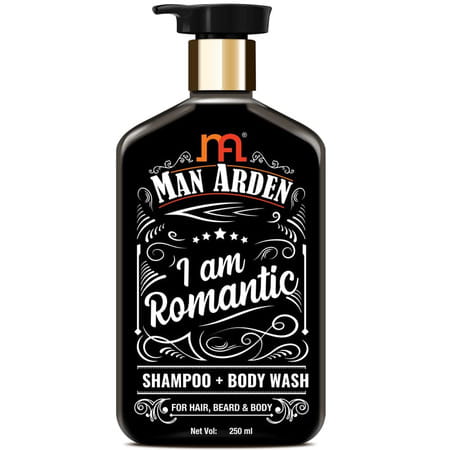 Man Arden I Am Romantic Shampoo + Body Wash No Sulphate No Paraben 250 Ml