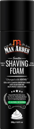 Man Arden Shaving Combo - After Shave Balm 100ml + Shaving Brush + Shaving Foam 200ml
