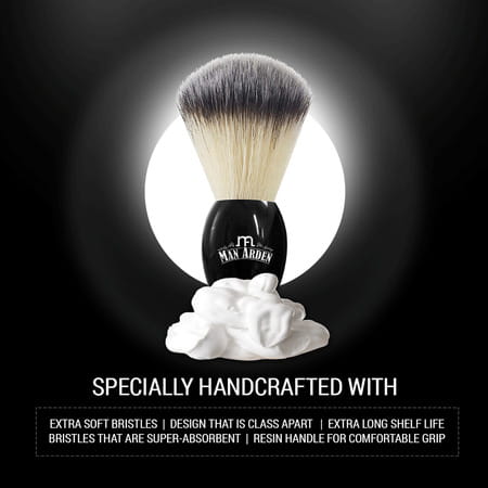 Man Arden Shaving Combo - After Shave Balm 100ml + Shaving Brush + Shaving Foam 200ml