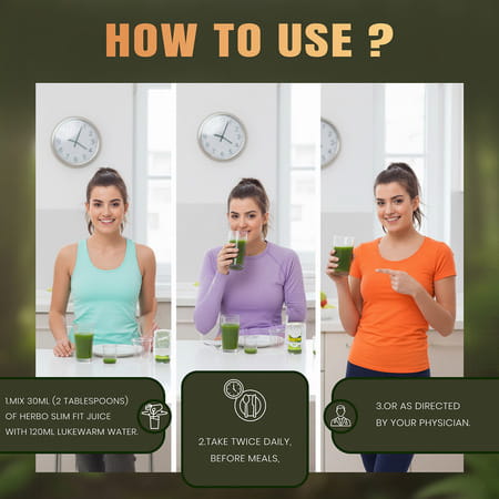 Jeena Sikho Herbo Slim Fit Juice | For Weight Loss & Healthy Weight Management - 750ml (Pack Of 2)