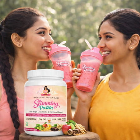 Sos Nutrition Slimming Women Whey Plant Protein Weight Loss Herbs Multivitamins Strawberry Shake