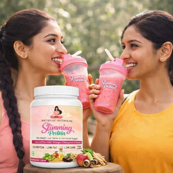 Sos Nutrition Slimming Women Whey Plant Protein Weight Loss Herbs Multivitamins Strawberry Shake