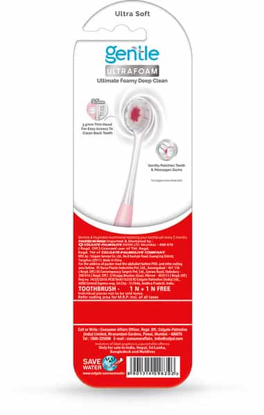 Colgate Gentle Ultrafoam Ultra Soft Toothbrush - 2 Pcs