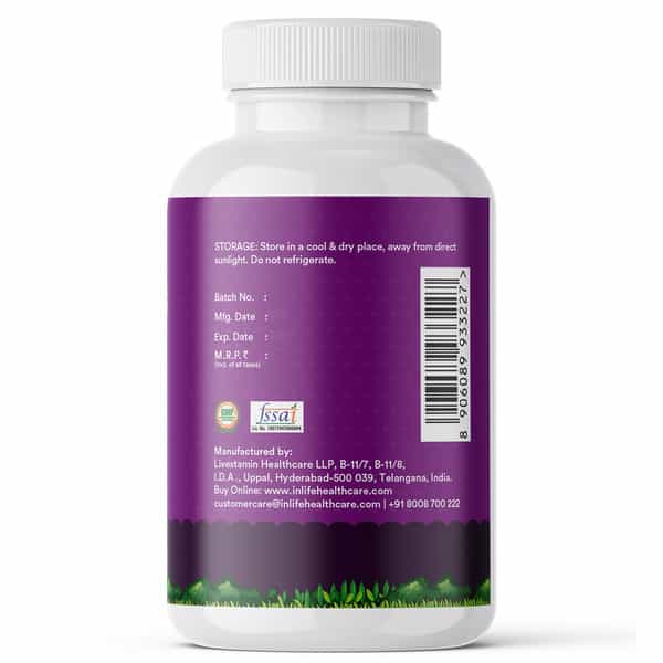 Inlife Digestive Enzymes For Dogs Cats And Pets | 12 Natural & Essential Enzymes - 60 Veg Capsules