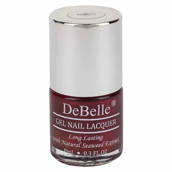 Debelle Gel Nail Lacquer Antares Deep Maroon Pearl Nail Polish-8Ml