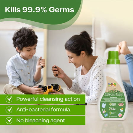 Herby Angel Multipurpose Cleanser | Babies Clothes Toys & Utensils | Antibacterial | Organic - 500ml