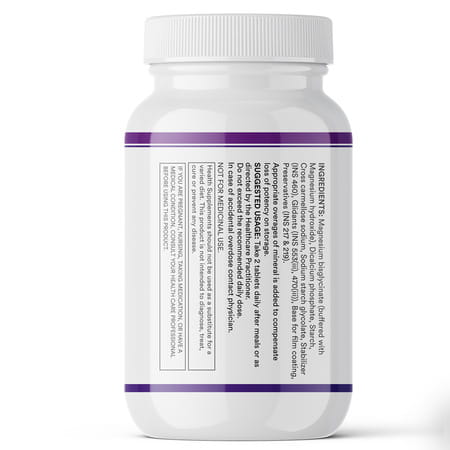 Inlife Chelated Magnesium Glycinate Supplement 2000mg Per Serving - 120 Tablets