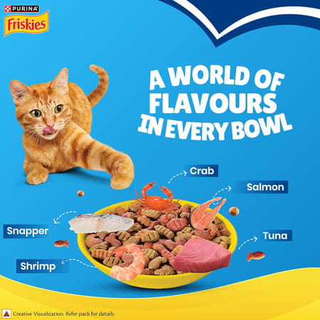 Purina Friskies Seafood Sensations Adult Dry Cat Food | 6kg