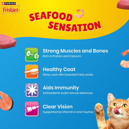 Purina Friskies Seafood Sensations Adult Dry Cat Food | 6kg
