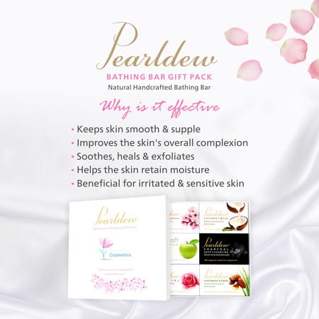 Pearldew Handmade Bathing Bar (75 Gm X 6) | Combo Pack Of 6 (Pack Of 1)