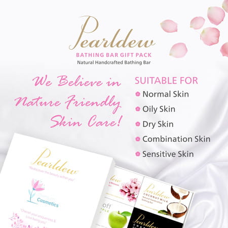 Pearldew Handmade Bathing Bar (75 Gm X 6) | Combo Pack Of 6 (Pack Of 1)