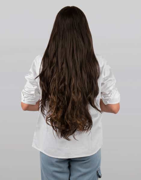 Streak Street Clip-In 24" Semi-Wavy Mix Brown Hair Extensions