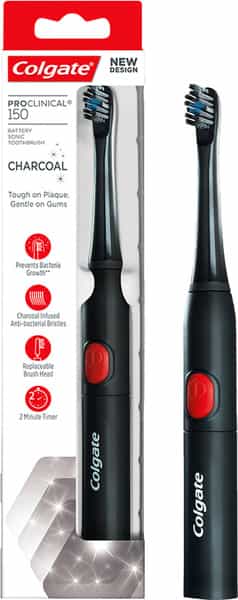 Colgate Proclinical 150 Charcoal Sonic Battery Powered Electric Toothbrush