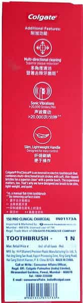 Colgate Proclinical 150 Charcoal Sonic Battery Powered Electric Toothbrush