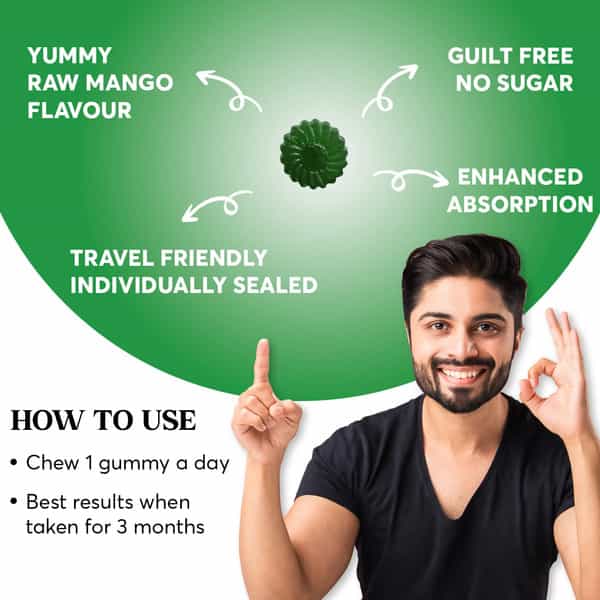 Quarant Vitachews Hair | Skin & Nails Biotin + Multivitamin | 30 Sugar Free Gummies