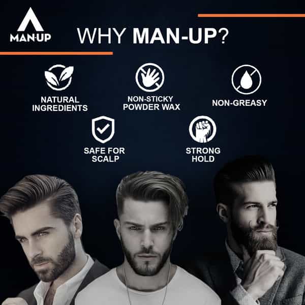 Man-Up Hair Volumizing Powder Wax For Men 10Gm
