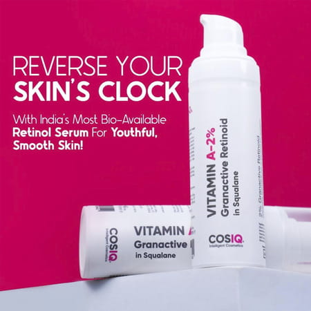 Cos-Iq A-2% Granactive Retinoid In Squalane 30 Ml | Only 4 Ingredients Vit-A Anti Ageing Retinol