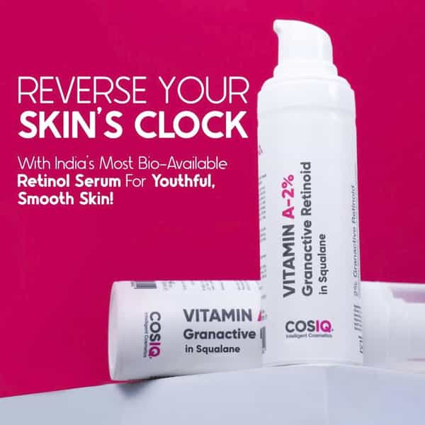 Cos-Iq A-2% Granactive Retinoid In Squalane 30 Ml | Only 4 Ingredients Vit-A Anti Ageing Retinol